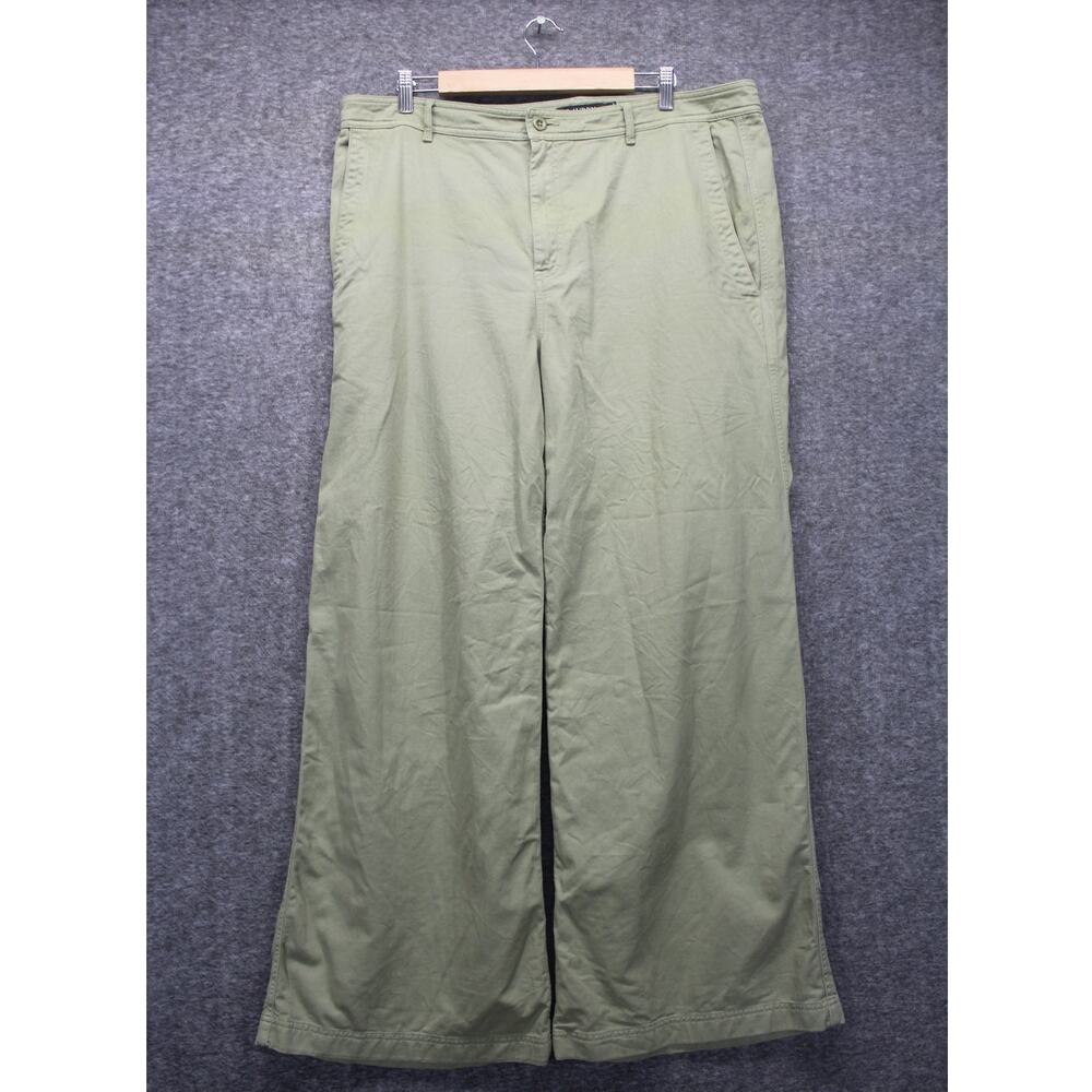 LRL Lauren Ralph Lauren Womens Trouser Pants Size 16 Wide Leg Green